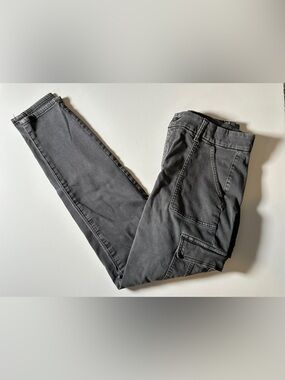 American Eagle Gray Cargo Super Hi Rise Jeggings